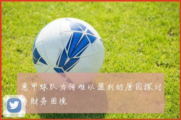 意甲球队为何难以盈利的原因探讨与财务困境